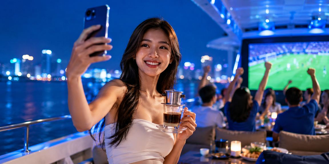 Người dùng tại Đà Lạt tìm hiểu cách đặt cược cơ bản trên điện thoại bên cà phê
