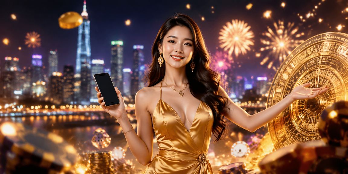 Màn hình điện thoại neon hiển thị giao diện casino di động tại TP.HCM về đêm