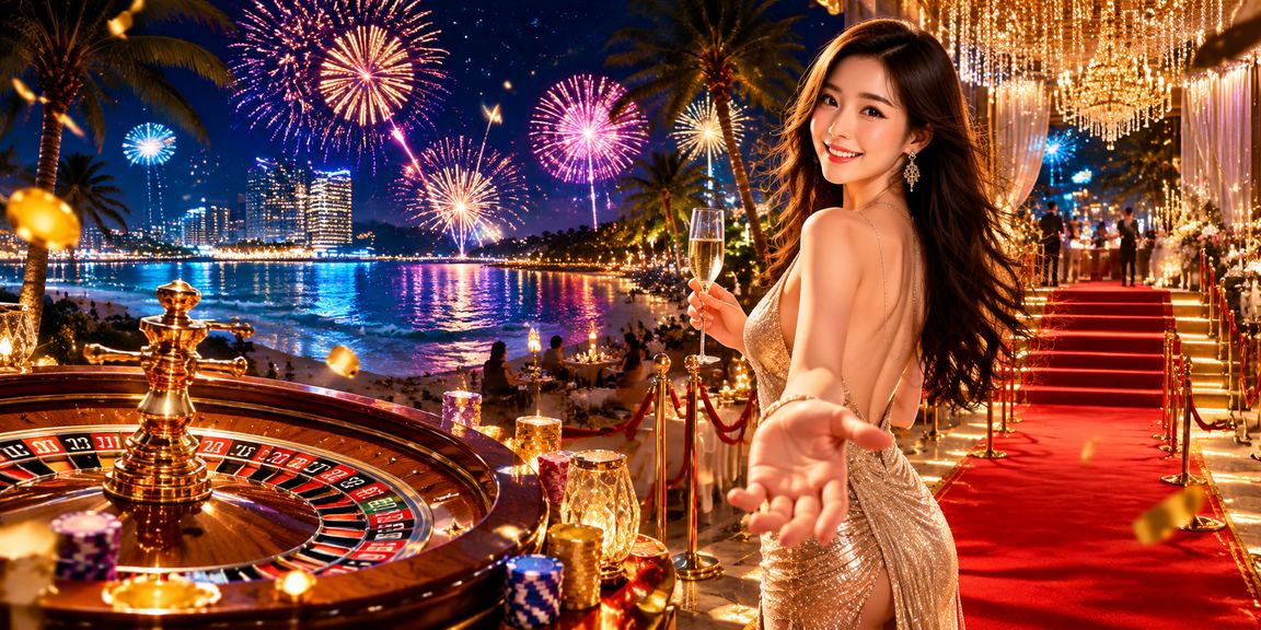 Người chơi Roulette trực tuyến tại bãi biển Vũng Tàu với giao diện casino trên laptop